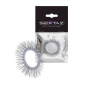 Круглое эрекционное кольцо с «ресничками» - Sextaz - в Южно-Сахалинске купить с доставкой