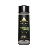 Массажное масло c ароматом тропических фруктов Massage Oil - 100 мл. - HOT - купить с доставкой в Южно-Сахалинске