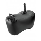 Черное надувное кресло с платформой для фиксации дилдо Body Dock Inflatable Love Seat - Pipedream - купить с доставкой в Южно-Сахалинске