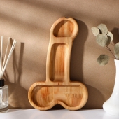 Деревянное блюдо для подачи в форме члена (25 х 16,5 х 1,7 см) - Сима-Ленд - купить с доставкой в Южно-Сахалинске