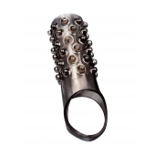 Дымчатая насадка на пенис с выпуклостями - 12 см. - Sex Expert - в Южно-Сахалинске купить с доставкой