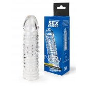 Прозрачная закрытая насадка на пенис - 17 см. - Sex Expert - в Южно-Сахалинске купить с доставкой