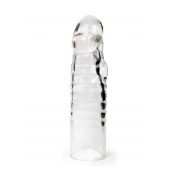 Прозрачная закрытая насадка на член - 15 см. - Sex Expert - в Южно-Сахалинске купить с доставкой