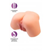 Телесный реалистичный мастурбатор-полуторс с 2 любовными входами - No Name - в Южно-Сахалинске купить с доставкой