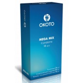 Презервативы OKOTO Mega Mix - 18 шт. - Sitabella - купить с доставкой в Южно-Сахалинске