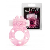 Розовое эрекционное виброкольцо в форме зайчика - 1137 - в Южно-Сахалинске купить с доставкой