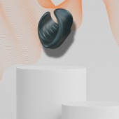 Серый сквозной мастурбатор с вибрацией Manwan Starter - Manwan - в Южно-Сахалинске купить с доставкой