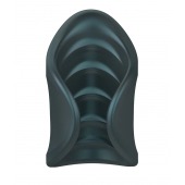 Серый сквозной мастурбатор с вибрацией Manwan Starter - Manwan - в Южно-Сахалинске купить с доставкой