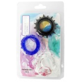 Набор из 3 эрекционных колец разного цвета и рельефа - Boys of Toys - в Южно-Сахалинске купить с доставкой