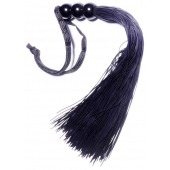 Черная силиконовая плетка - 25,4 см. - Boys of Toys - купить с доставкой в Южно-Сахалинске