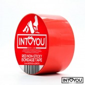 Красный скотч для фиксации Non-Sticky Bondage Tape - 15 м. - Intoyou - купить с доставкой в Южно-Сахалинске