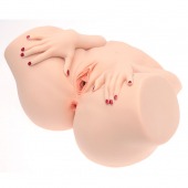 Телесный мастурбатор-полуторс Barbie - Naked Factory - в Южно-Сахалинске купить с доставкой