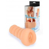 Телесный мастурбатор в виде вагины с узким входом - Sexy Girl - в Южно-Сахалинске купить с доставкой