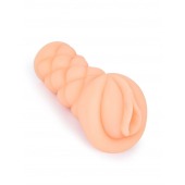 Телесный мастурбатор-вагина с вибропулей и эрекционными кольцами в комплекте - Sexy Girl - в Южно-Сахалинске купить с доставкой