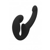 Черный безремневой страпон Share Lite - Fun Factory - купить с доставкой в Южно-Сахалинске