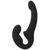 Черный безремневой страпон Share Lite - Fun Factory - купить с доставкой в Южно-Сахалинске