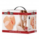 Телесный мастурбатор Liora с 2 любовными тоннелями - Baile - в Южно-Сахалинске купить с доставкой