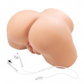 Телесный мастурбатор Olivia с 2 любовными отверстиями - Baile - в Южно-Сахалинске купить с доставкой