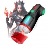 Интерактивный мастурбатор Raven с вакуумом, вибрацией и подсветкой - Shots Media BV - в Южно-Сахалинске купить с доставкой