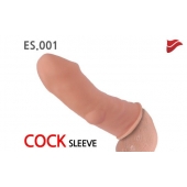 Насадка на фаллос с имитацией пирсинга - 14,7 см. - KOKOS - в Южно-Сахалинске купить с доставкой