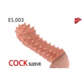 Насадка на фаллос с шипами и бугорками - 14,7 см. - KOKOS - в Южно-Сахалинске купить с доставкой