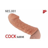 Насадка фаллического вида с венками - 14,7 см. - KOKOS - в Южно-Сахалинске купить с доставкой