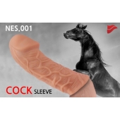 Насадка фаллического вида с венками - 14,7 см. - KOKOS - в Южно-Сахалинске купить с доставкой