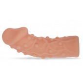 Насадка фаллического вида с венками и шишечками - 14,7 см. - KOKOS - в Южно-Сахалинске купить с доставкой