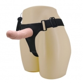 Реалистичный страпон-фаллоимитатор на трусиках Ultra Passionate Harness - 15 см. - Baile - купить с доставкой в Южно-Сахалинске