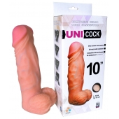 Фаллическая насадка Харнесс UNICOCK 10  - 25 см. - LOVETOY (А-Полимер) - купить с доставкой в Южно-Сахалинске