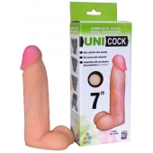 Фаллическая насадка Харнесс UNICOCK 7  - 19 см. - LOVETOY (А-Полимер) - купить с доставкой в Южно-Сахалинске
