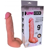 Фаллическая насадка Харнесс UNICOCK 9  - 24 см. - LOVETOY (А-Полимер) - купить с доставкой в Южно-Сахалинске