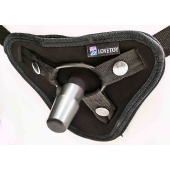 Страпон с 2 насадками и вибрацией UniStrap - 20 и 18 см. - LOVETOY (А-Полимер) - купить с доставкой в Южно-Сахалинске