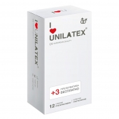 Ультратонкие презервативы Unilatex Ultra Thin - 12 шт. + 3 шт. в подарок - Unilatex - купить с доставкой в Южно-Сахалинске
