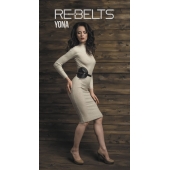 Пояс с клёпками Yona Black - Rebelts - купить с доставкой в Южно-Сахалинске
