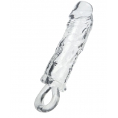 Прозрачная насадка с петлёй для фиксации - 14 см. - ToyFa - в Южно-Сахалинске купить с доставкой