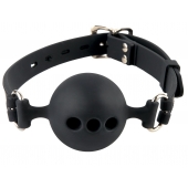 Силиконовый кляп-шар с отверстиями для дыхания Silicone Breathable Ball Gag Small - Pipedream - купить с доставкой в Южно-Сахалинске