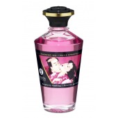 Массажное интимное масло с ароматом малины - 100 мл. - Shunga - купить с доставкой в Южно-Сахалинске