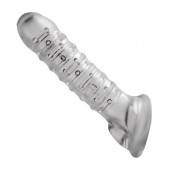 Утолщающая ребристая насадка на пенис - Доминирующее кольцо - в Южно-Сахалинске купить с доставкой