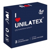 Ультрапрочные презервативы Unilatex Extra Strong - 3 шт. - Unilatex - купить с доставкой в Южно-Сахалинске