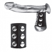 Утяжка на пенис на кнопочках 100% PVC STRAP WITH METAL SNAP - BlueLine - купить с доставкой в Южно-Сахалинске