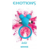 Голубое эрекционное виброколечко Emotions Minnie Breeze - Lola Games - в Южно-Сахалинске купить с доставкой