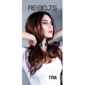 Чёрный кожаный чокер-кляп Tyra Black - Rebelts - купить с доставкой в Южно-Сахалинске