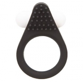 Чёрное эрекционное кольцо LIT-UP SILICONE STIMU RING 1 BLACK - Dream Toys - в Южно-Сахалинске купить с доставкой