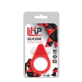 Красное эрекционное кольцо LIT-UP SILICONE STIMU RING 1 RED - Dream Toys - в Южно-Сахалинске купить с доставкой