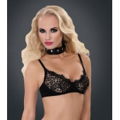 Полиуретановый ошейник с пуклями и D-кольцами Collar with Studs - Blush Novelties - купить с доставкой в Южно-Сахалинске