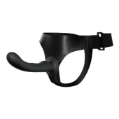 Страпон с изогнутой головкой Ultra Harness Curvy Dildo - 15,8 см. - Baile - купить с доставкой в Южно-Сахалинске
