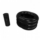 Чёрное эрекционное виброкольцо Stretch - Bathmate - в Южно-Сахалинске купить с доставкой