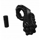 Чёрное эрекционное виброкольцо Tickle - Bathmate - в Южно-Сахалинске купить с доставкой