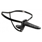 Женский страпон с вагинальной пробкой Double Penetrix Strap-on - 15 см. - Pipedream - купить с доставкой в Южно-Сахалинске